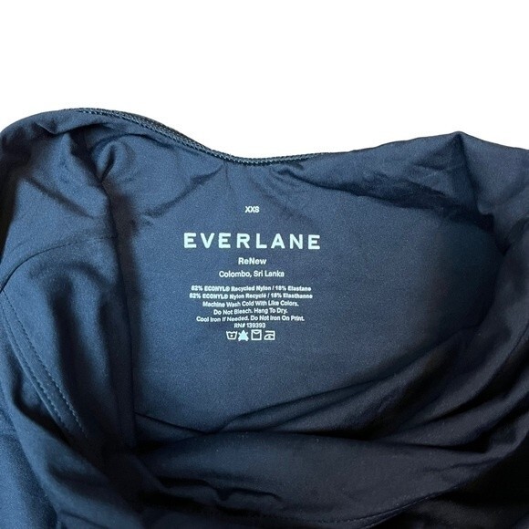 NWT Everlane The Square-Neck One-Piece Black Swim Suit Size XXS - Picture 4 of 7